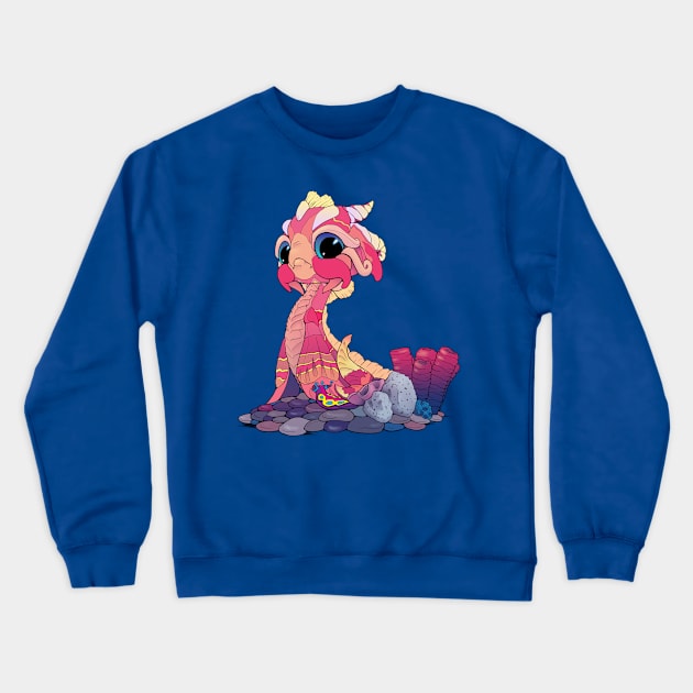 Peachy Baby Sea Serpent Crewneck Sweatshirt by Bitty Bitey Ones